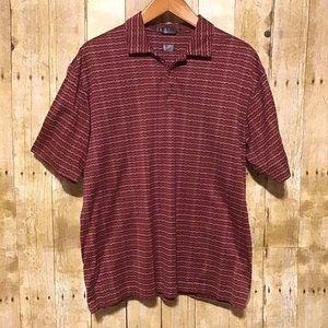 Tiger Woods Burgundy Golf Polo L